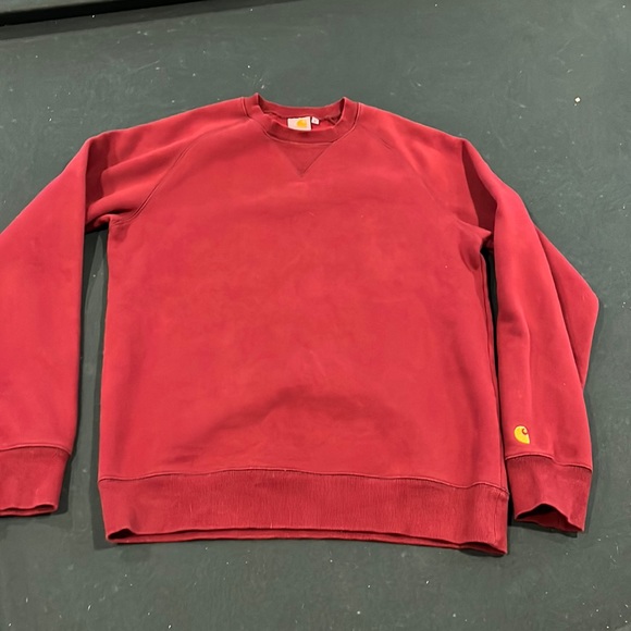Carhartt | Shirts | Carhartt Blank Crewneck Maroon Red | Poshmark